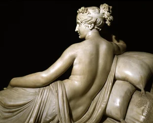 Pauline Bonaparte som Venus Triumphant, ca. 1805-08 (marmor)
